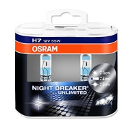 Автолампа галогенная OSRAM H7 NIGHTBREAKER UNLIMITED + 110% 12V 55W (2шт.)