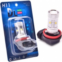 Светодиодная автомобильная лампа DLED H11 - 6 Epistar HP (2шт.)
