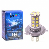 Светодиодная автомобильная лампа DLED H4 - 27 SMD 5050 (2шт.)
